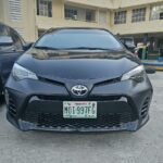 Toyota Corolla with suspected fake presidency number plate