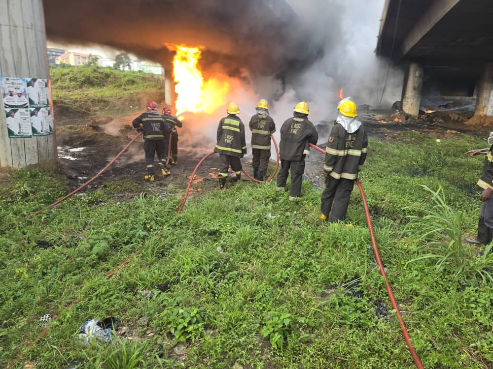 Otedola Bridge tanker fire