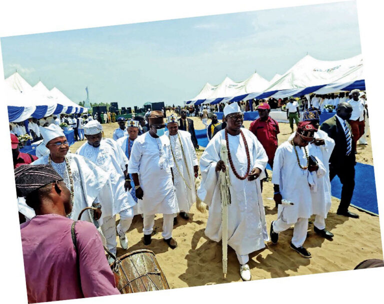 Iba Gani Adams arriving at the event