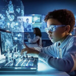 Kids using AI