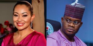 Yahaya Bello and Natasha Akpoti-Uduaghan