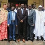 Members of the Independent Investigative Committee with the Minister of Interior, Olubunmi Tunji-Ojo, in Abuja.