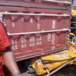 Mother, child killed as container trucks overturn in Lagos