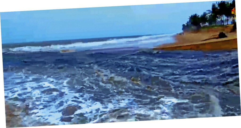 Oso River meeting with the Atlantic Ocean