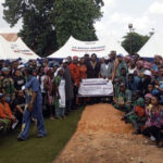 Some of the beneficiaries with organisers at the graduation ceremony.