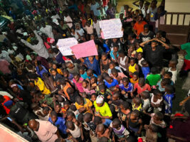 Some of the supporters