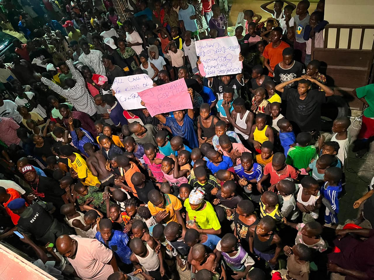 Some of the supporters