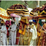 Timket procession by the priests