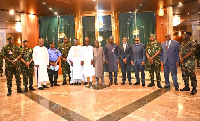 President Tinubu and Service Chiefs