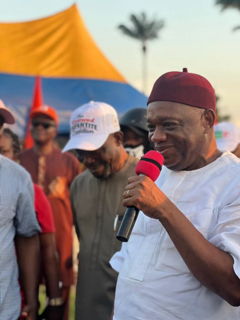Abia North 2027: Ohafia erupts for Sen Kalu as mammoth crowd converges, backs his return to Senate
