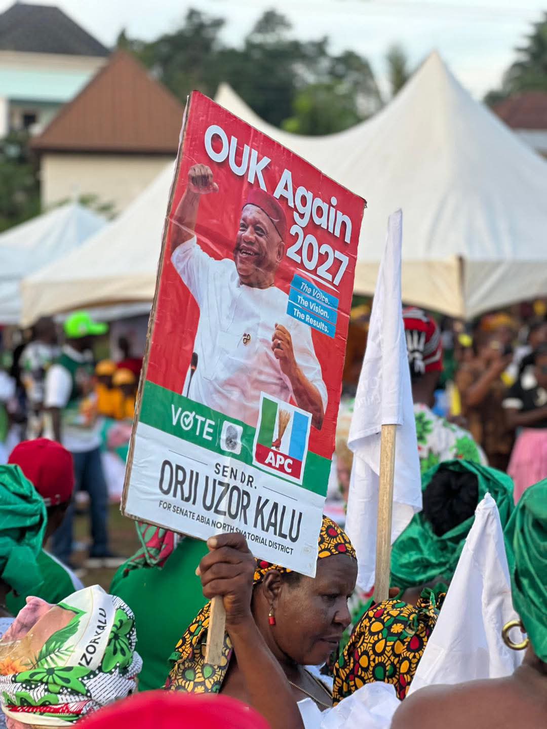 Abia North 2027: Ohafia erupts for Sen Kalu as mammoth crowd converges, backs his return to Senate