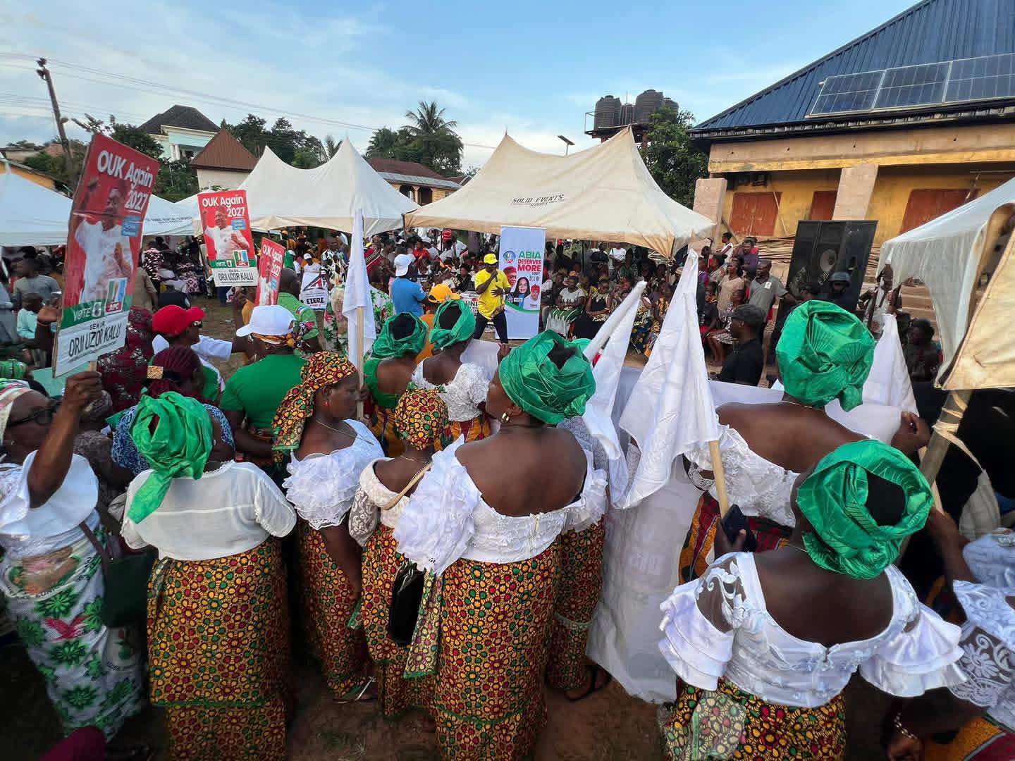 Abia North 2027: Ohafia erupts for Sen Kalu as mammoth crowd converges, backs his return to Senate