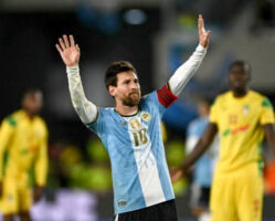 Lionel Messi plays final game for Argentina