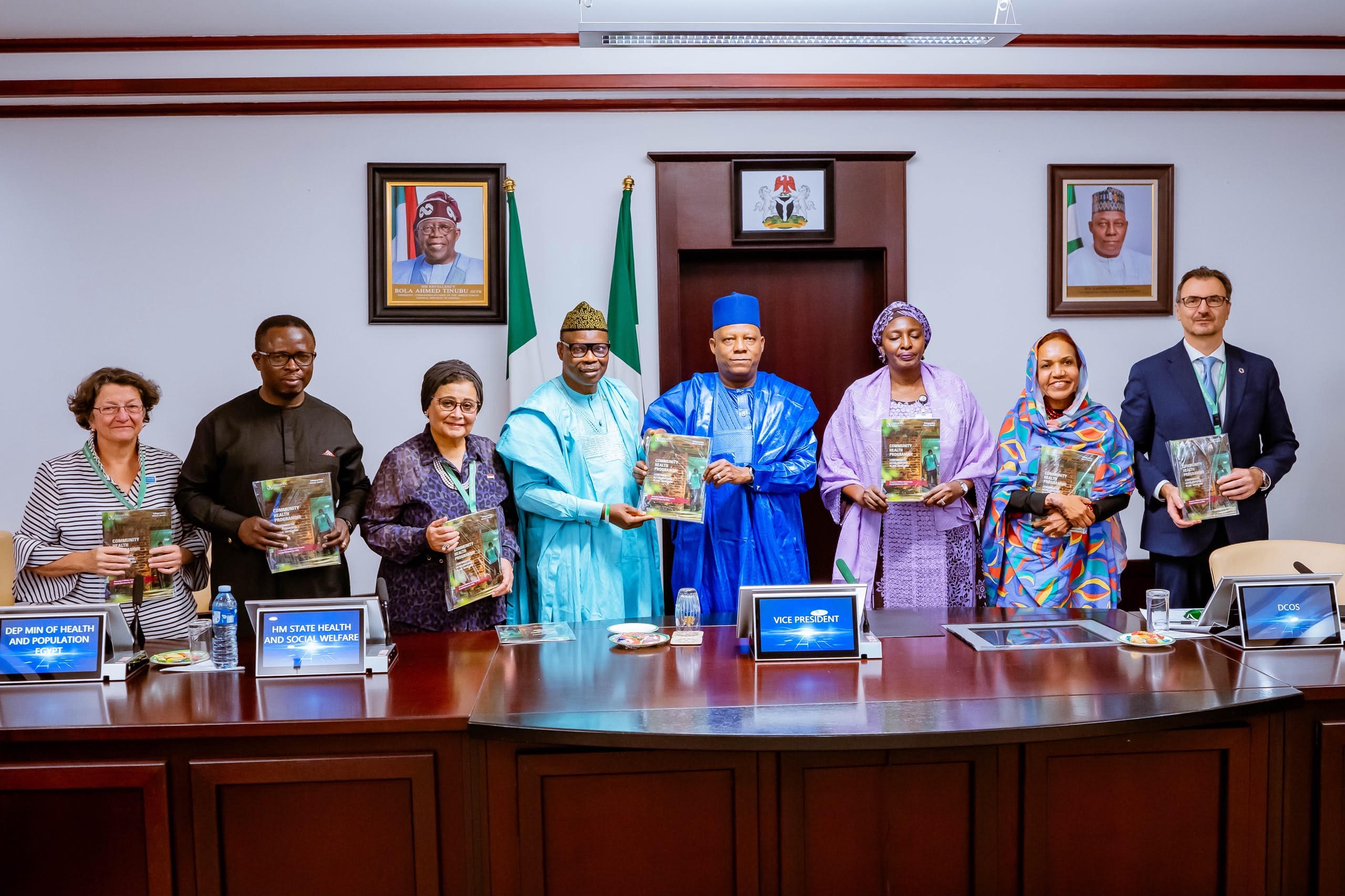 Shettima launches Africa’s community health plan, announces Nigeria’s target of 100,000 salaried workers by 2027