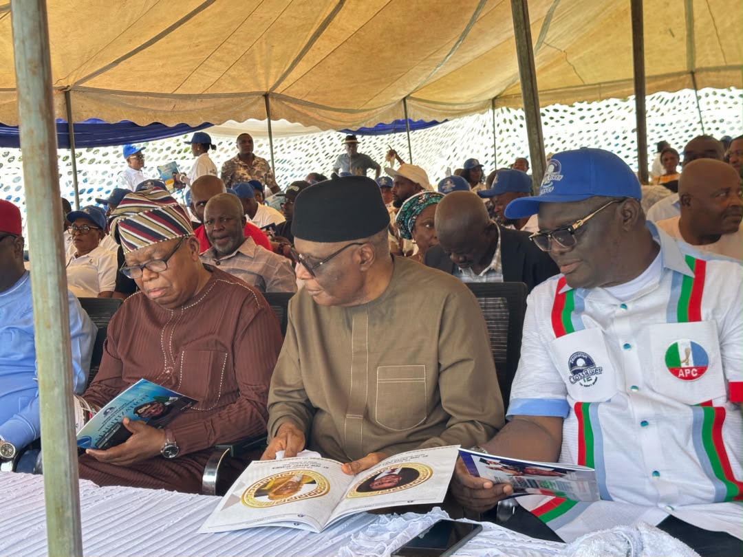 Stakeholders during the fact finding mission in Ogoja, Cross River State