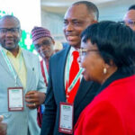 R-L: Prof. Adeyeye; Host, and Managing Director/CEO of May and Baker Limited, Mr. Patrick Ajah, and other guests at the event in Lagos