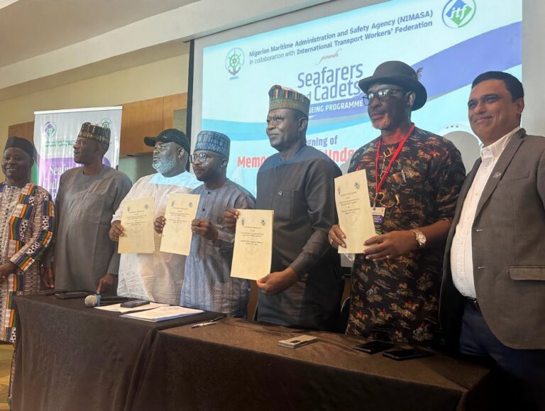 NIMASA, ITF sign Africa's first MoU on seafarers' wellbeing, mental health